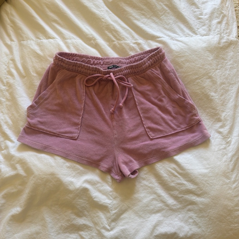 Zara Women's Light Purple Athletic Shorts
